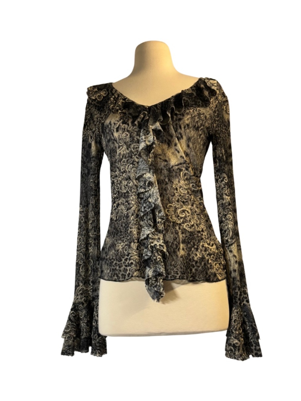 Vintage Y2K Whimsigoth blouse